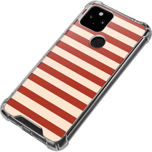 Neutral Stripes Google Pixel 5 Clear Case
